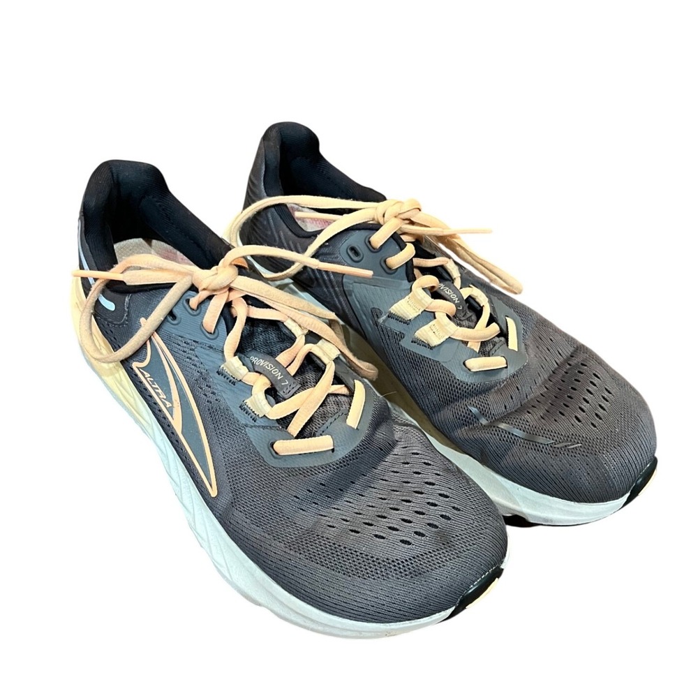 Altra Provision 7 Running Shoes Womens Grey Peach Stability Sneakers 8.5